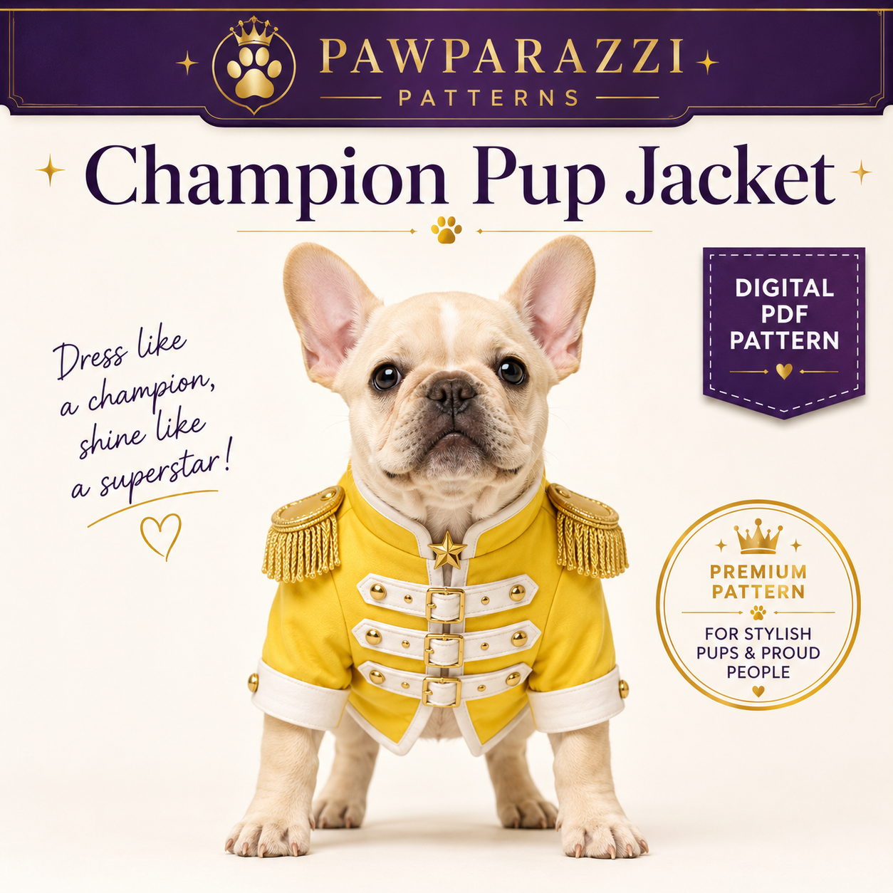 Champion Pup Jacket digital sewing pattern cover