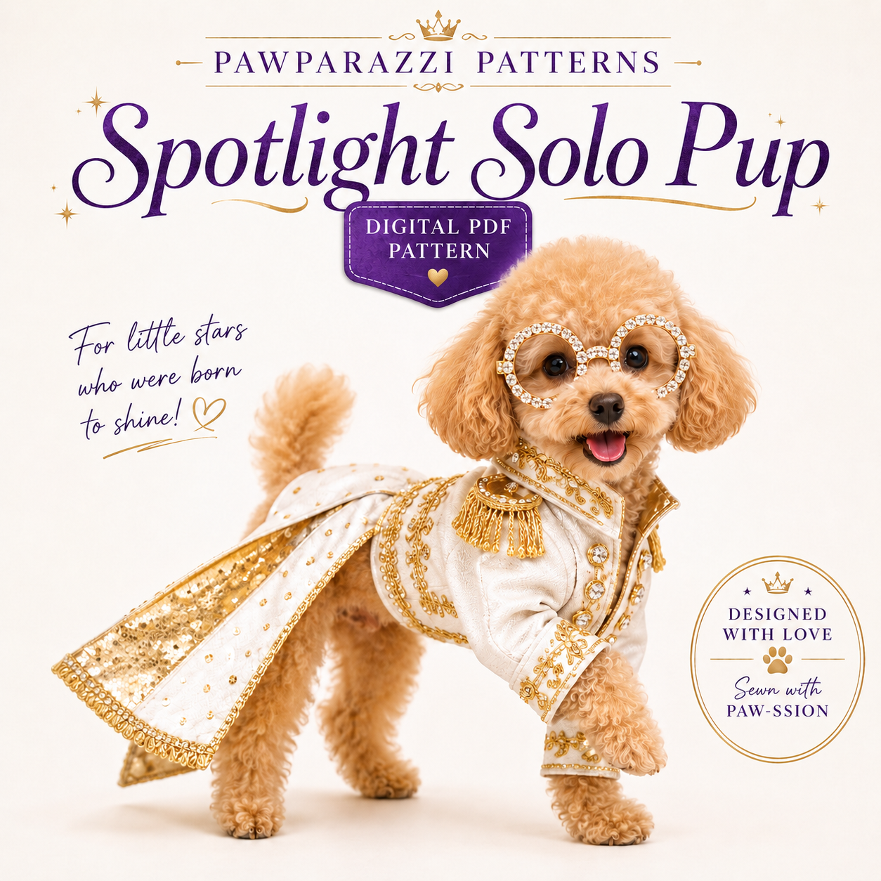 Spotlight Solo Pup digital sewing pattern cover